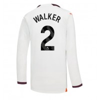 Manchester City Kyle Walker #2 Bortatröja 2023-24 Långa ärmar
